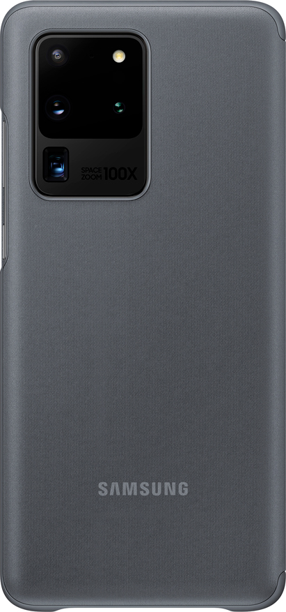 Smart Clear View Cover для Samsung S20 Ultra (серый)