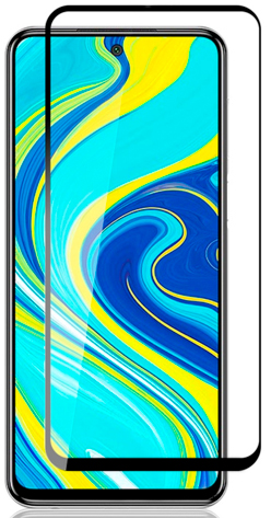 Стекло защитное CASE 3D для Xiaomi Note 9 Pro/Note 9S (черная рамка)