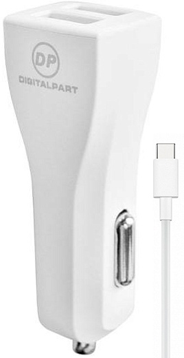 Digitalpart CC-231 с кабелем Type-C (белый)